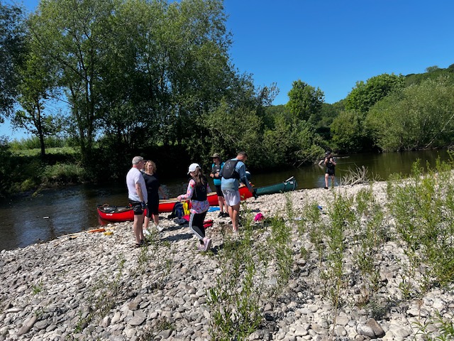 Anniversary Paddle and Walk, covering a scenic 16-mile stretch from Glasbury-on-Wye to Whitney-on-Wye. This special event brought together 26 adventurers who joined us to relive the magic of paddling through one of the UK’s most beautiful rivers.